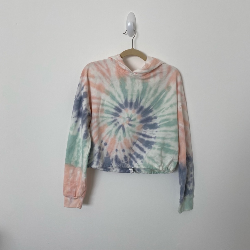 Aeropostale Cropped Tie Dye Sweatshirt | Size M